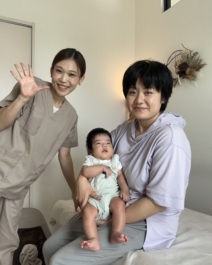 赤ちゃん連れでご来店いただいたお客様とdaily